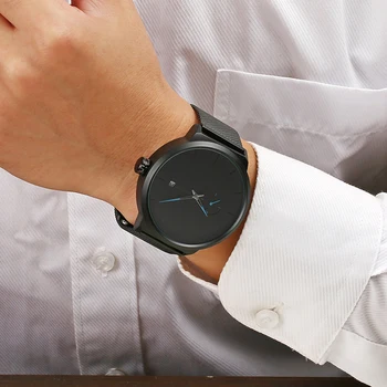 Simplu Bărbați Ceas 2019 Plasă din Oțel Inoxidabil Trupa Ceasuri Clasic Quartz Data Ceas de mana Barbati Casual de Lux Masculino Relogios