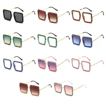 Trendy Supradimensionate Diamant Pătrat ochelari de Soare Moda pentru Femei Ochelari de Soare Strălucitor Cristal Nuante UV400 Hipster Necesar Ochelari